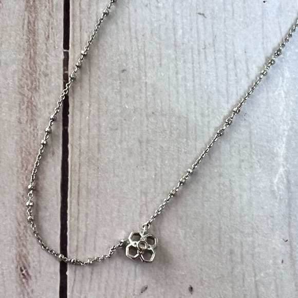 Kendra Scott Rue Earring Studs and Necklace Set Kendra Scott Bundle Silver Women - Picture 4 of 5